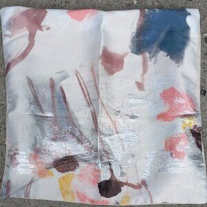 West Elm Metallic Linen Backed Decorative Throw Pillow Case